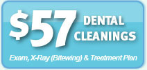 $57 Dental Cleanings: Exam, X-Ray & Treatment Plan