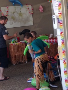 Kids playing at the dentist office